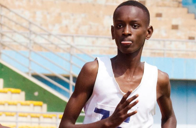 Jean Marie Vianney Myasiro, is one of three other athletes tipped to qualify for next year's Africa Junior  Championship. rn(T. Kisambira)