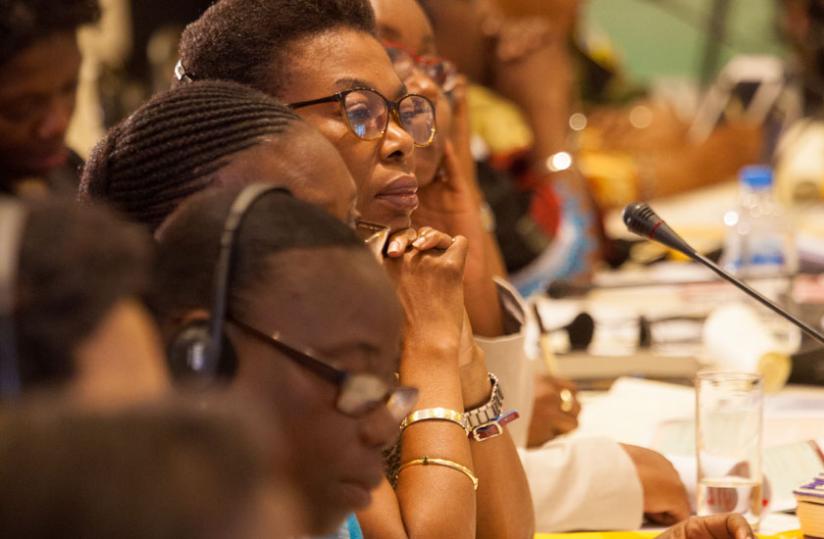 Some of the participants at the u00e2u20acu02dcsilence the gunsu00e2u20acu2122 conference in Kigali on Monday. (Timothy Kisambira)