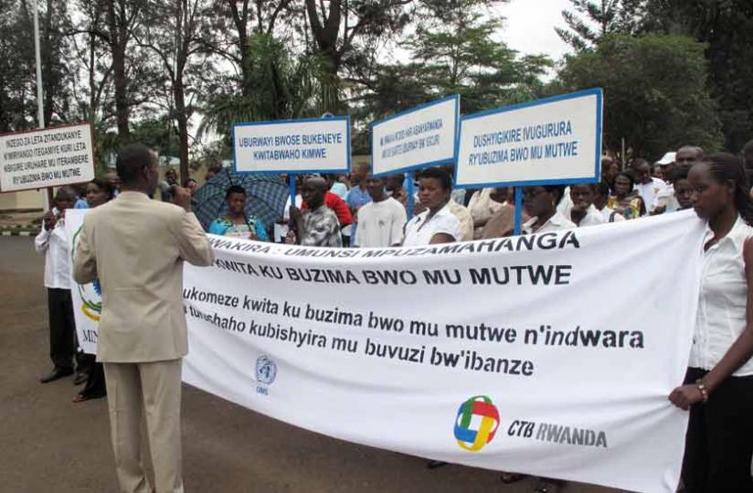 A mental health campaign in 2010 in Kigali. (File)