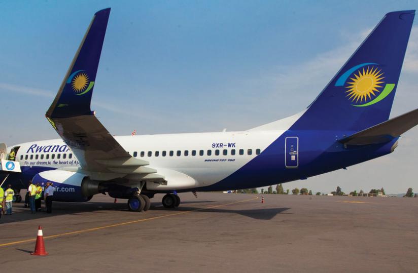 One of the new planes RwandAir acquired in the 12 months. The airline wants to buy two Boeing 787 Dreamliner by 2017 to further strengthen its fleet. (John Mbanda)