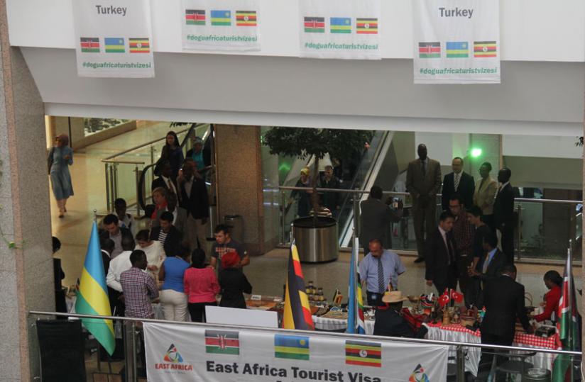 The partner states products at the launch of the two-week promotional photo exhibition in Ankara, Turkey over the weekend. (Courtesy photo)