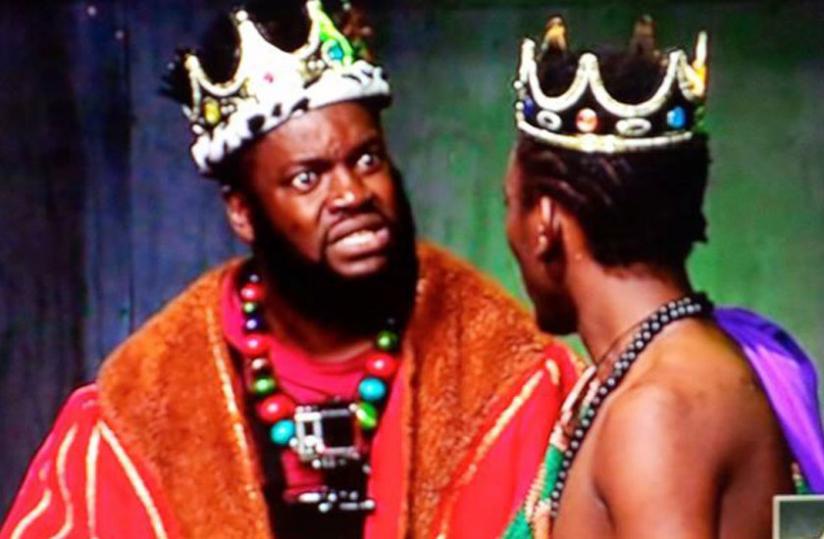 Arthur (R) acted as a prince in the previous  presentation.