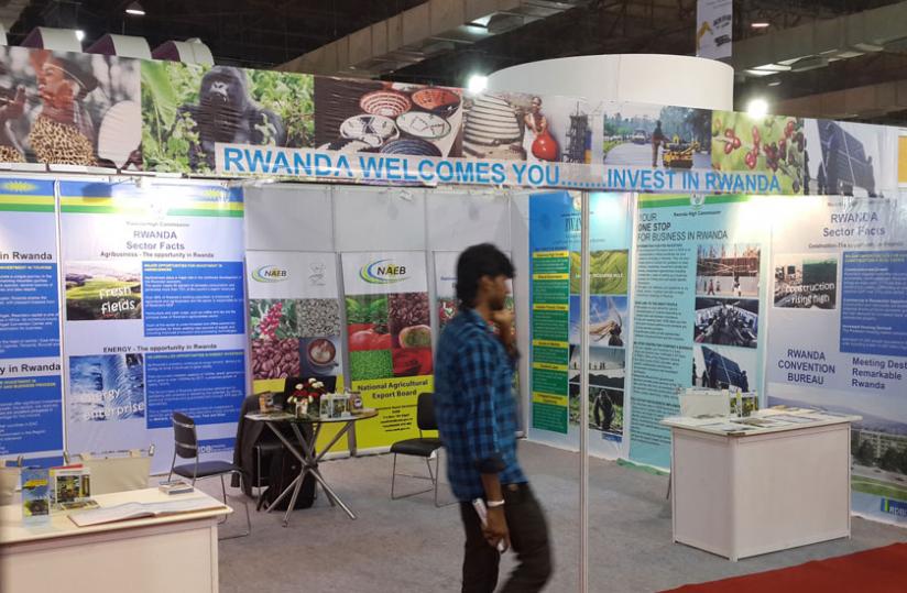 Rwandau00e2u20acu2122s pavilion at the Automation 2014 exhibition at the Bombay Exhibition Centre in Mumbai, India. (Courtesy)
