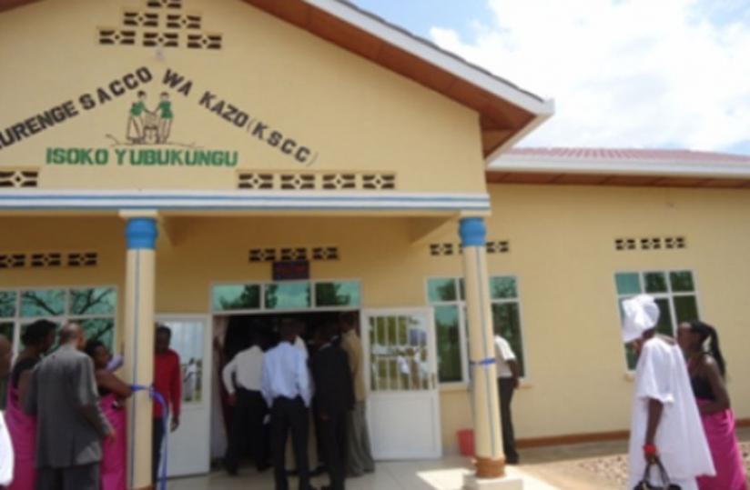 Customers wait for service at Umurenge Sacco. E-payment systems can help reduce such queues. (File)