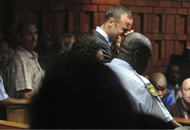 Oscar Pistorius sentenced on Tuesday to five years in prison for killing his girlfriend, Reeva Steenkamp