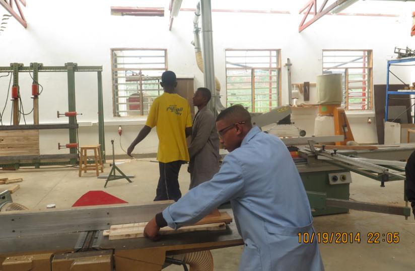 A  student  of Ihumure during  a practical session recently. (Arnold Agaba)