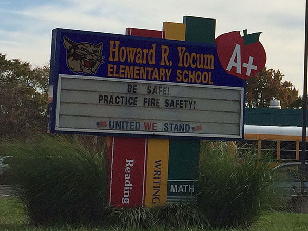 Howard Yocum Elementary School in Maple Shade, New Jersey, for a decision to discourage two Rwandan school children from reporting to school on Monday over Ebola fears.