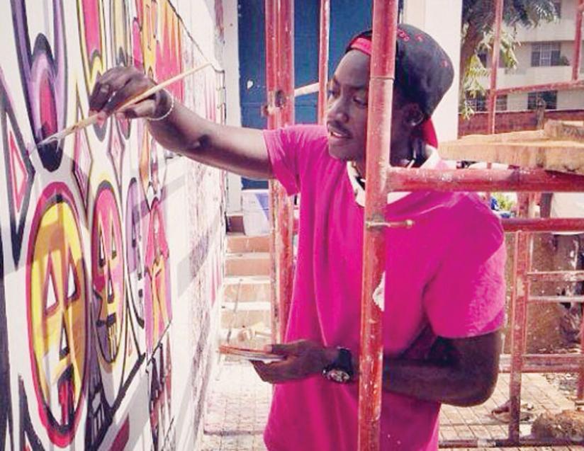 Izabiriza busy at work. (Photos By Joseph Oindo)