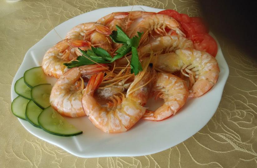 The unshelled prawns are quite a sight to behold. (Moses Opobo)