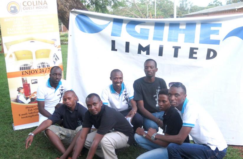 The staff of RUTA project pose for a group photo. (Arnold Agaba)