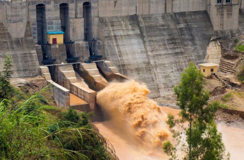 Turbines of Nyabarongo hydropower plant now working due to the increase of the water level. The plant has a capacity of 28 MW. (Timothy Kisambira)