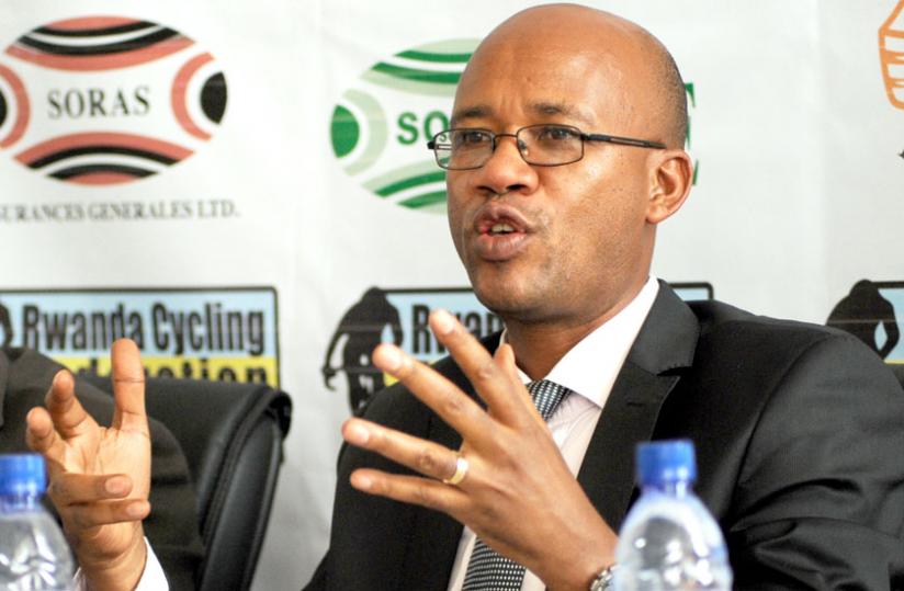 Cycling Federation Chairman Aimable Bayingana. 