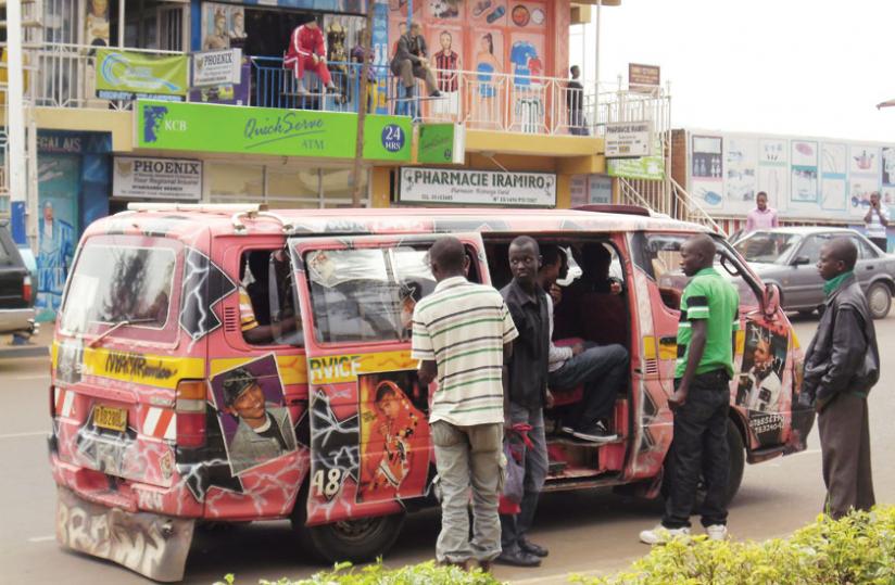 One of the decorated Nyamirambo taxis, 