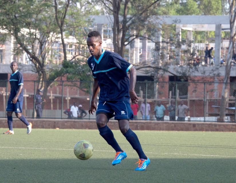 Police midfielder Kalisa Rachid will be one of the key players if Police are to bounce back from defeat against Marines. (T. Kisambira)