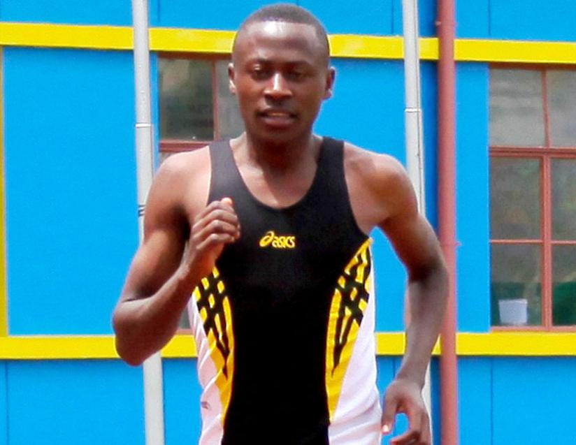 James Sugira going through his paces yesterday at Amahoro national stadium.(Doreen Umutesi)