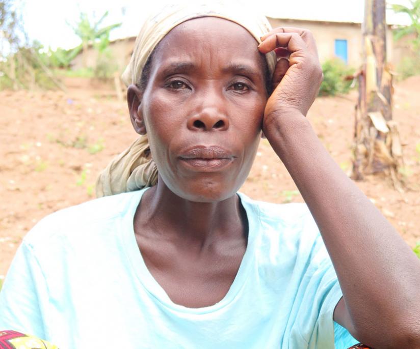 Kubwimana says her almost difficult life became more  complicated after the disaster. (Photo by Bucyensenge)