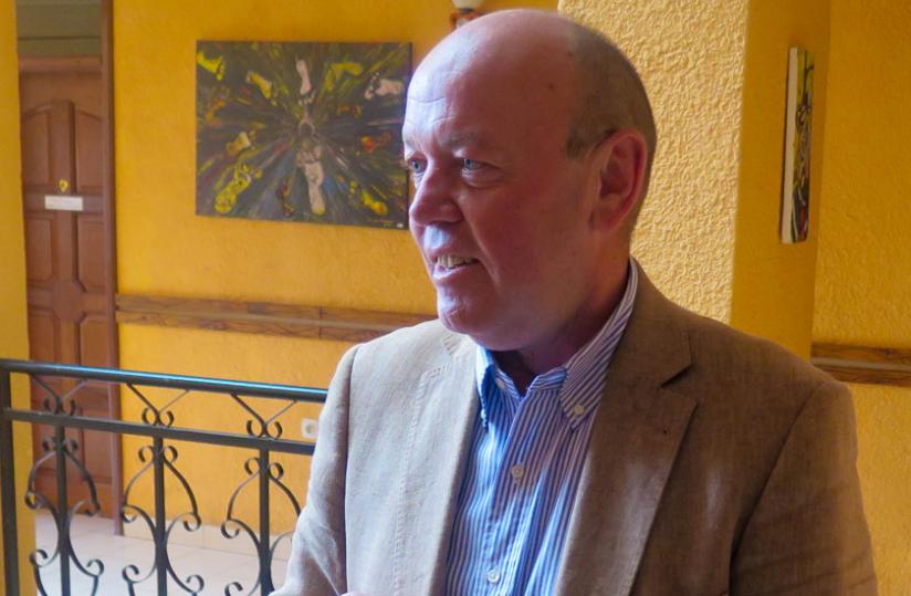 Mr. Brandes during the interview with The New Times. (S. Kalimba)