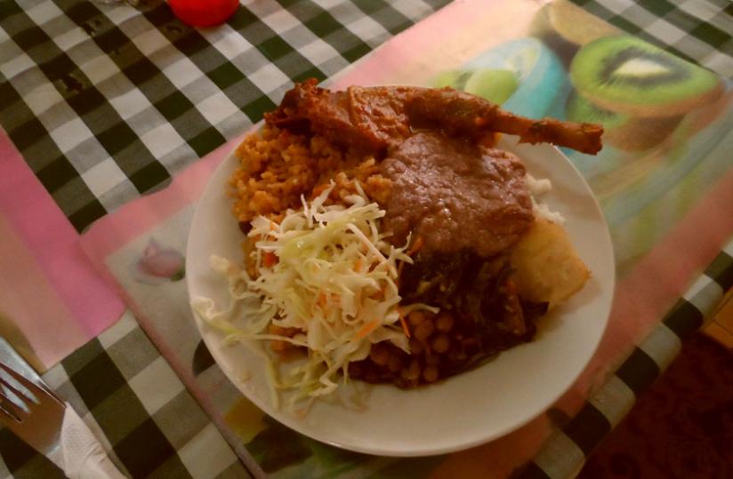 Served food at Chairman's Club. (Moses Opobo)