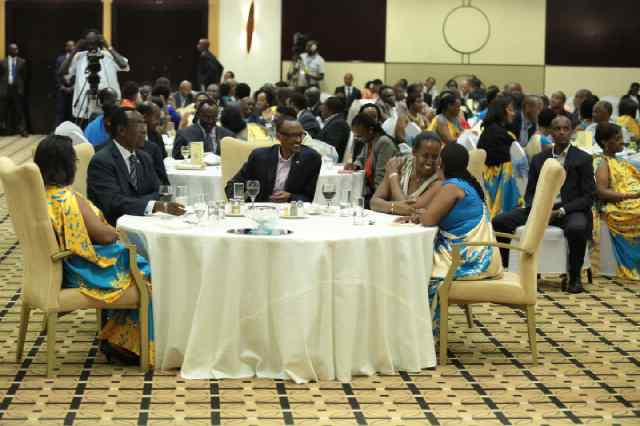 President Kagame addressed the 7th Unity Club forum yesterday. Urugwiro Village
