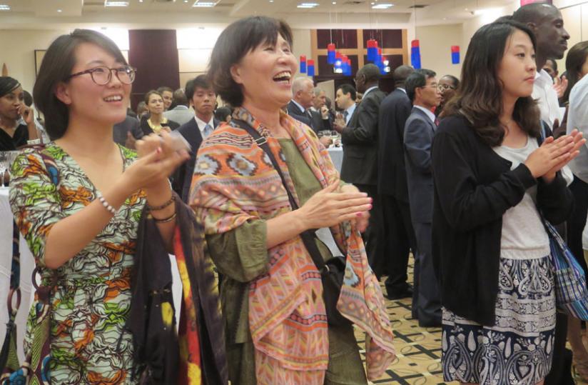 Participants were cheerful at the Korea National Day celebration.