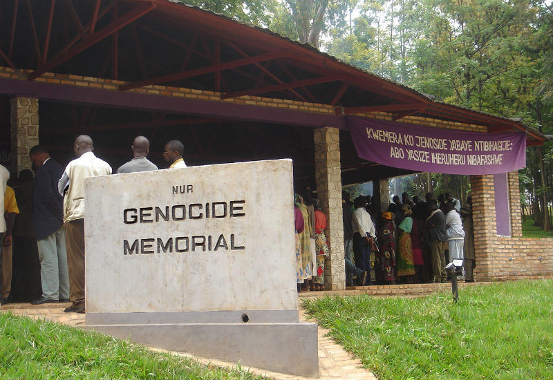 The Genocide memorial at University of Rwanda's Huye campus. File