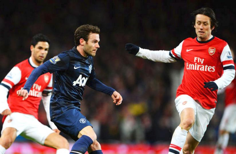Arsenal take on old foes United at the Emirates on Saturday Night Football