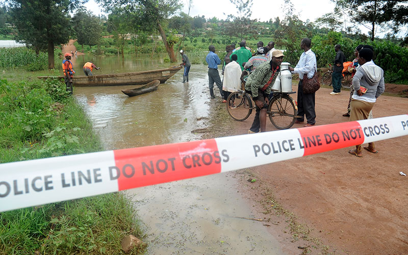 A flooded road in 2012. Such extreme weather conditions will increase as temperatures rise. (File)