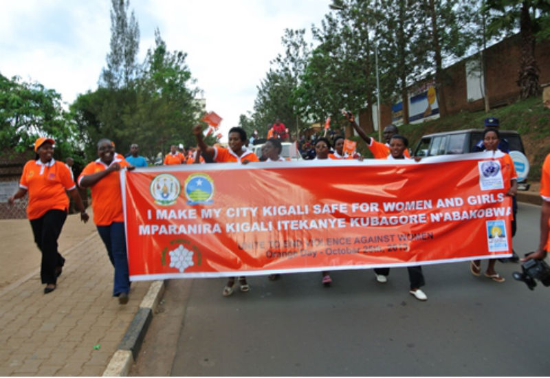 Marchers demonstrate against gender based violence in previous years. Courtesy
