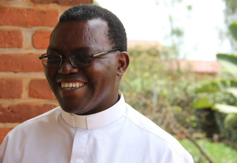 The newly appointed Bishop of Gikongoro, Cu00c3u00a9lestin Hakizimana. 