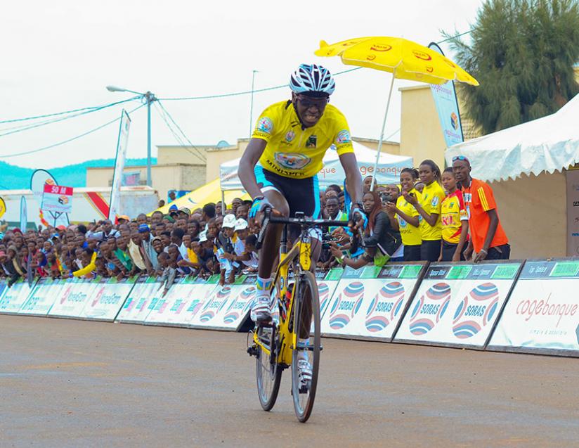 Tour du Rwanda winner Valens Ndayisenga is slated to go to Switzerland for more training next year.(Peter Kamasa)