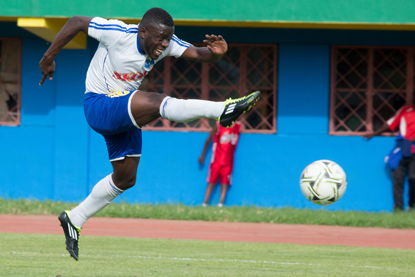 In-form striker Isaac Muganza has found the net in each of the last two matches for Rayon Sports. (T. Kisambira)