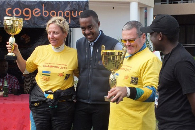 2013 Champion Davite Giancarlo (M) faces stiff competition from Ugandan drivers. (File)