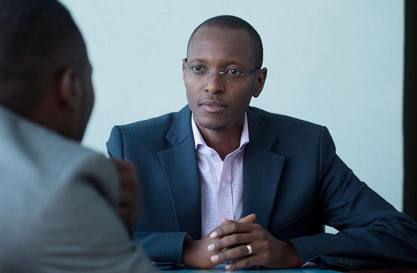 Nyirishema during the interview with The New Times on Friday. (Timothy Kisambira)