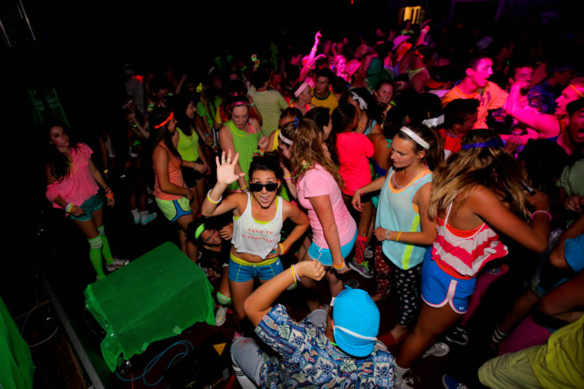 Students dance at a party. Some people have reservations about the dress code during holiday bashes. (Internet photo)