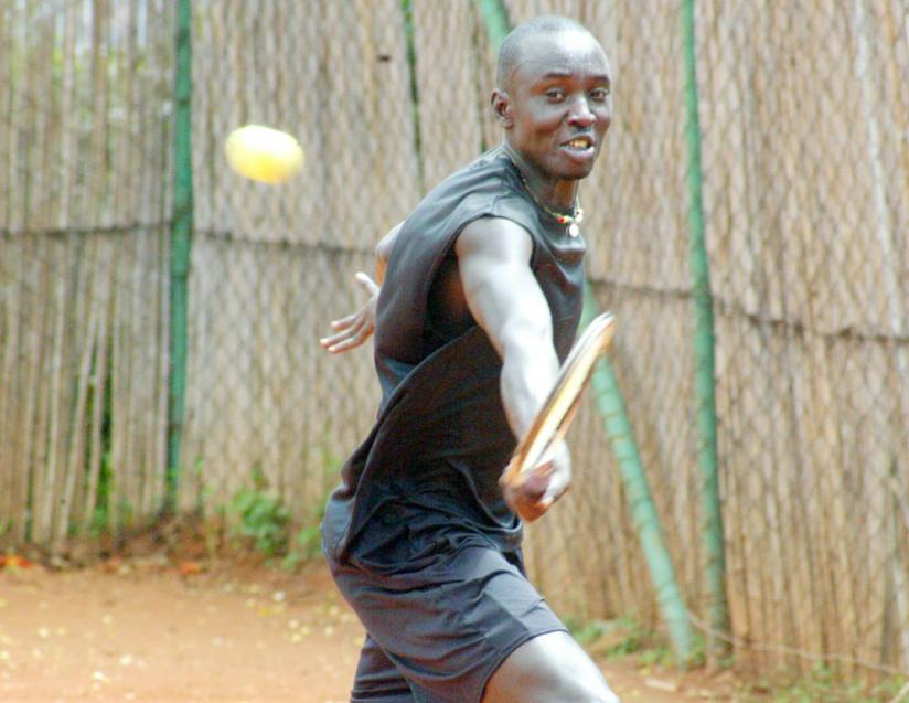 Jean Claude Gasigwa is part of the team that will take part in the Goma Tennis Open. (File)