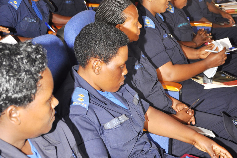 Women Police officers at the meeting. (Courtesy)