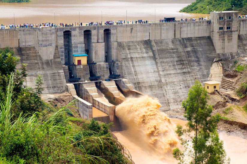 The Nyabarongo Hydro Power Plant under construction as of November.rn(Timothy Kisambira)