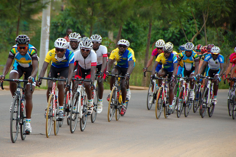 Team Rwanda riders during the Tour du Rwanda last month. The cyclists begin the 2015 season with the Tour of Egypt. (File)