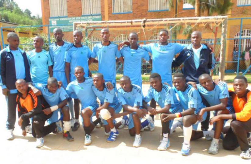 Police handball club squad that won seven trophies this season. (J.C Kubwimana)