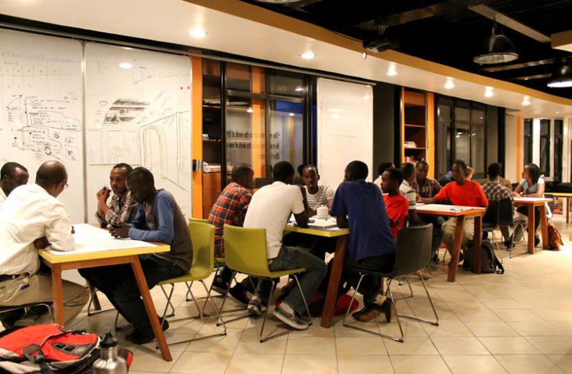 ICT innovators at K-lab share ideas on how to develop software in the recent past. (File)