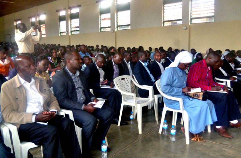 Some of the participants at the retreat in Kigali on Tuesday. (J. P Bucyensenge)
