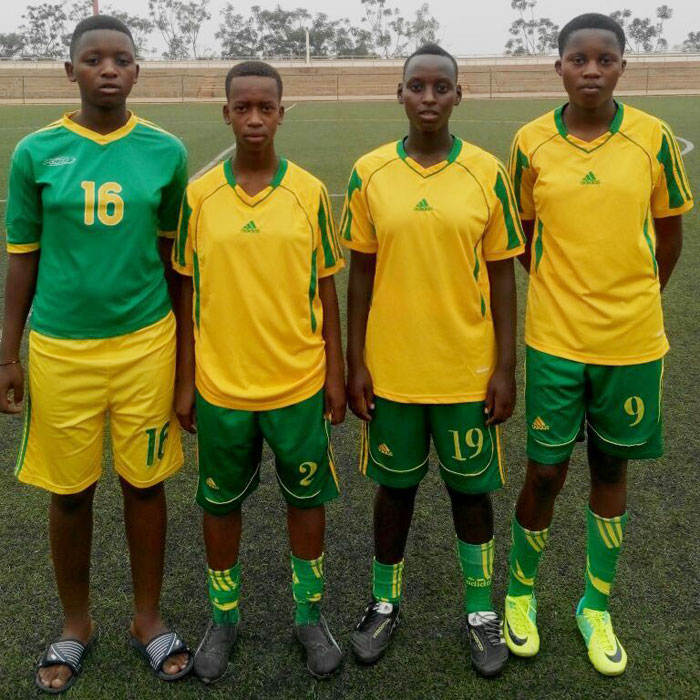 L-R; Sifah Uwanyirigira, Rose Umwali, Margret Nyiramugisha and Liberate Nibagwire. (Courtesy)