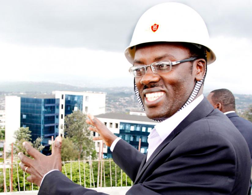 Mayor Ndayisaba during a tour of the City of Kigali last year. (File)