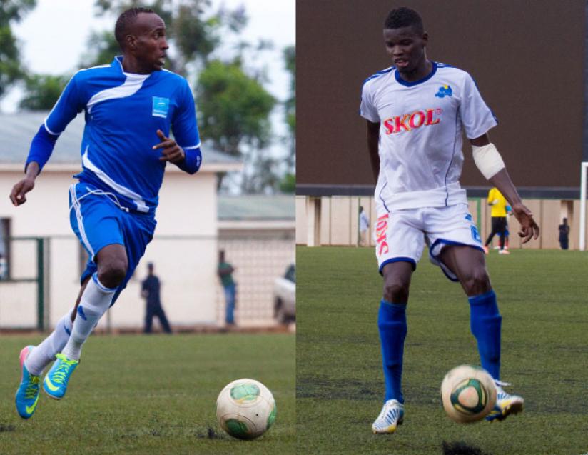 they Want out: Rayon Sports right back Karim Nizigiyimana, populary known as Makenzie (L), and defender Abouba Sibomana (R) are some of the players looking to leave the club. (Timothy Kisambira)