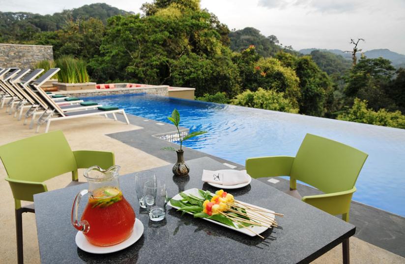 Poolside of Nyungwe Forest Lodge (File)