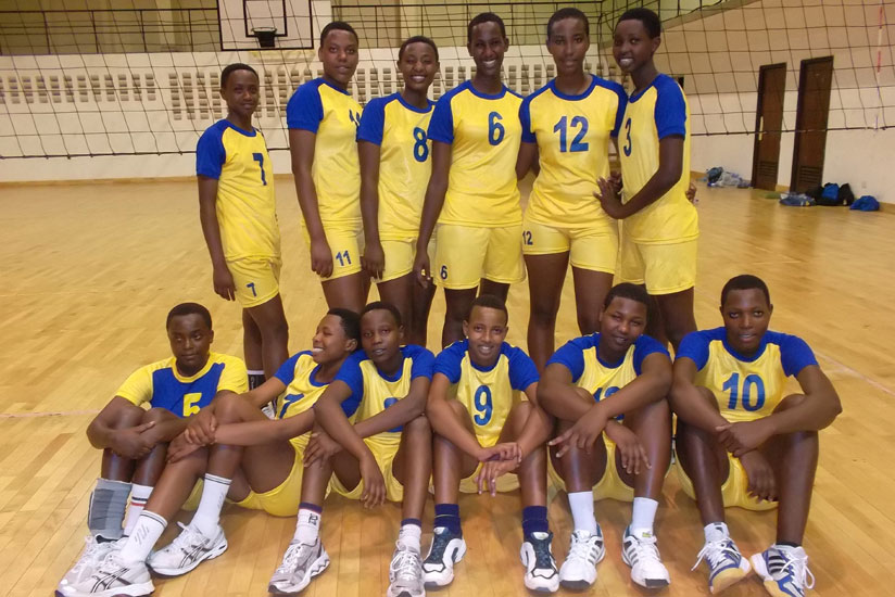 U-18 National Volleyball team during training last year. 