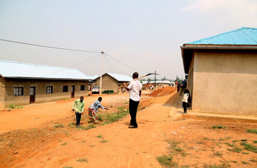 Rusheshe village in Kicukiro District where some of the households from high risk zones are settled. (John Mbanda)