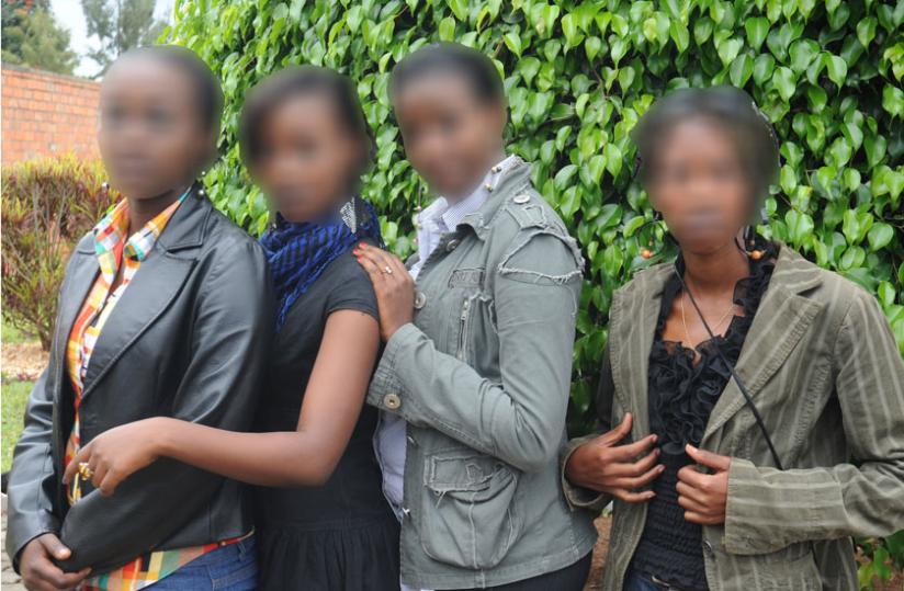 Victims of human trafficking, who were rescued in 2012. (File)