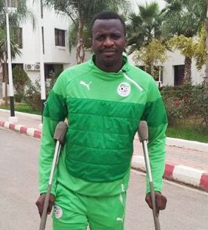 Jean Claude Ndoli back in Algeria, few days after operation.