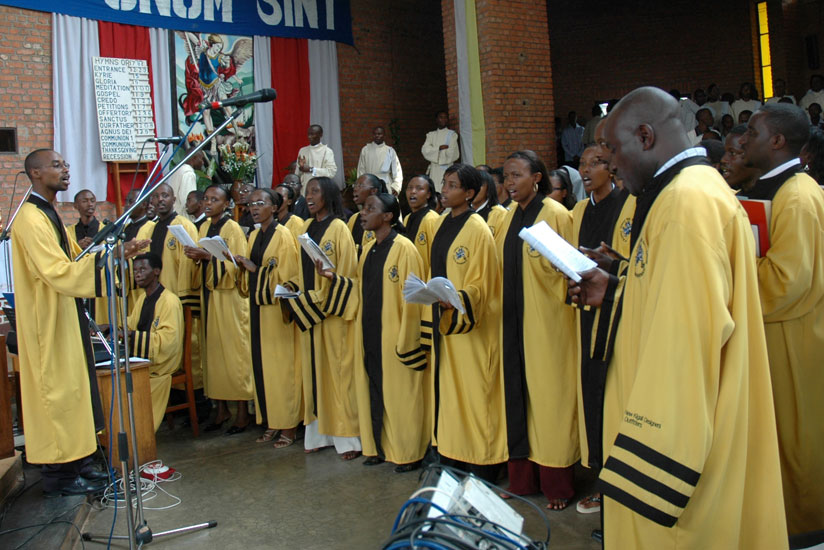 A choir sings in a church in Kigali. (File)